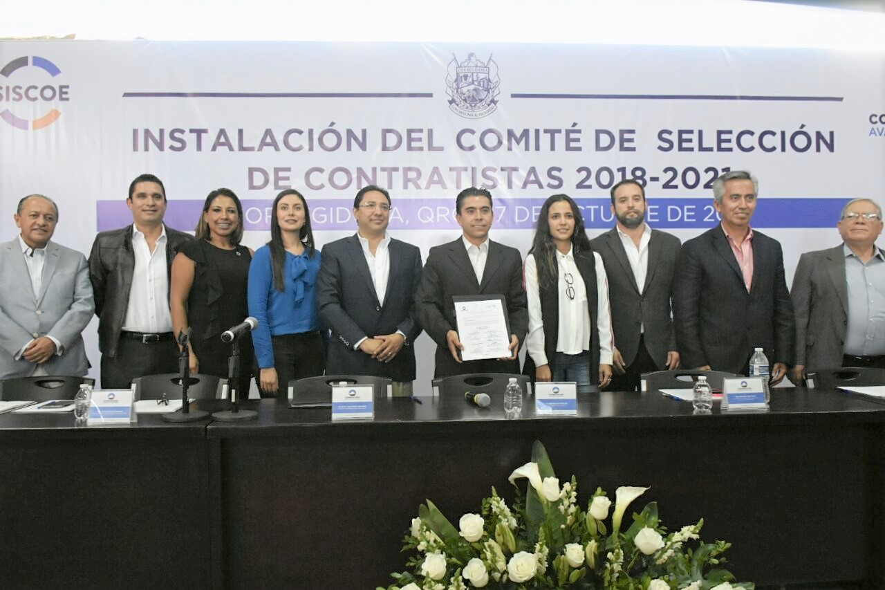 Corregidora se convierte en el primer municipio en instalar el Comité de selección de Contratistas