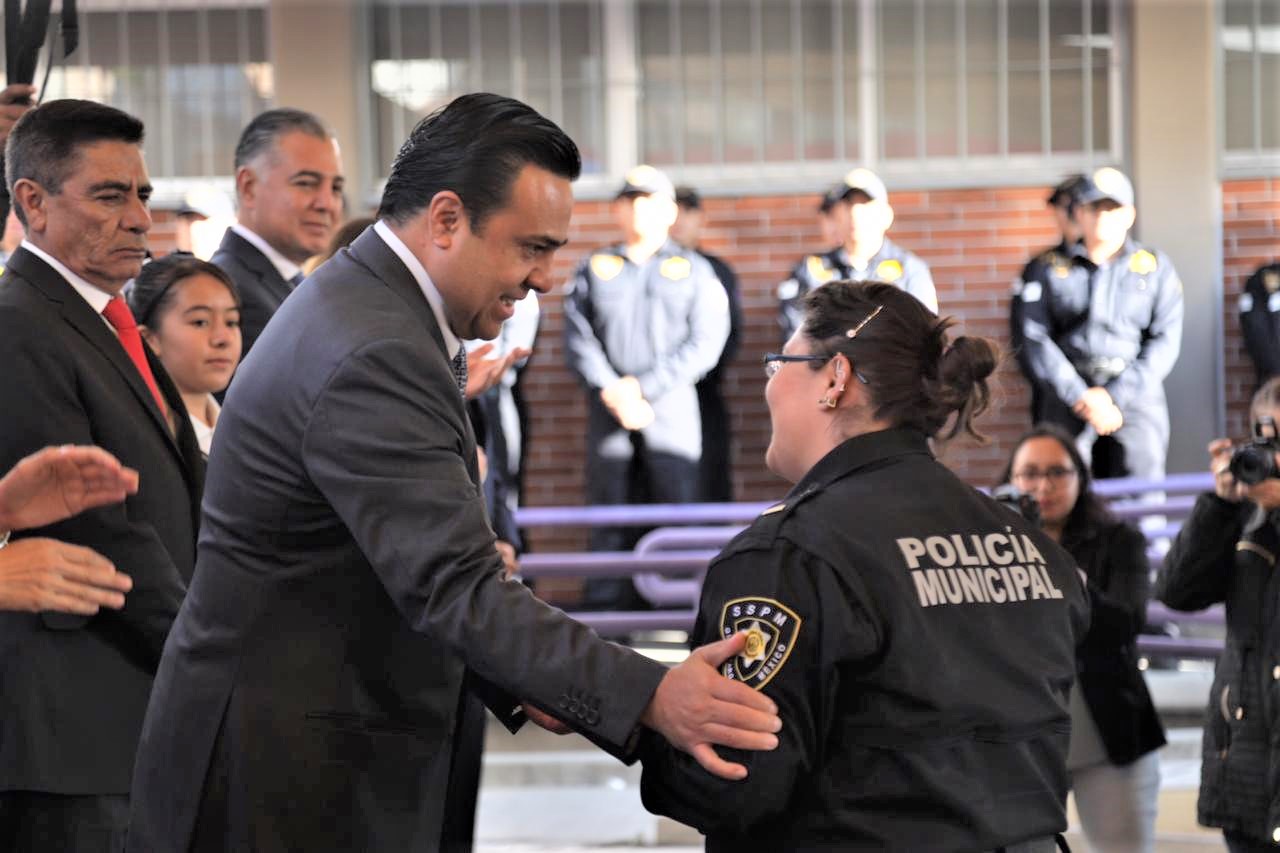 Reconoce Luis Nava la labor de los elementos de la Secretaria de Seguridad Pública Municipal.