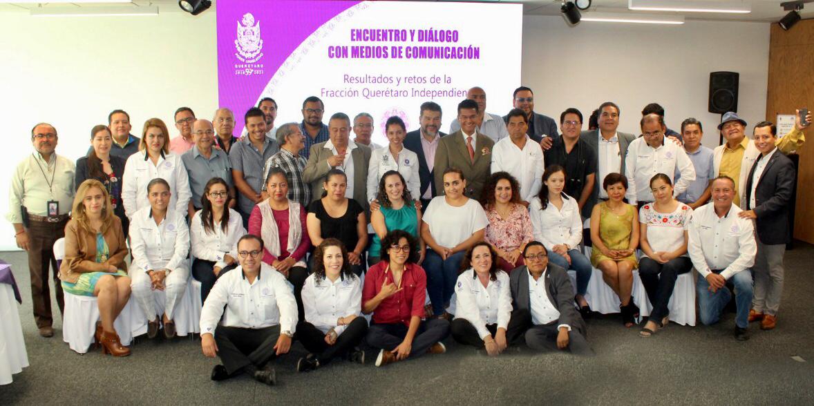 Connie Herrera sostiene encuentro y diálogo con Medios de Comunicación.