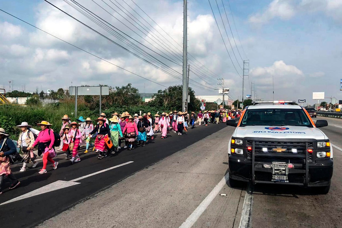 Reportan saldo blanco en el paso de los peregrinos por El Marqués.