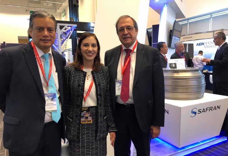 Elsa Méndez asiste a la inauguración del México´s Aerospace Summit Querétaro 2019.