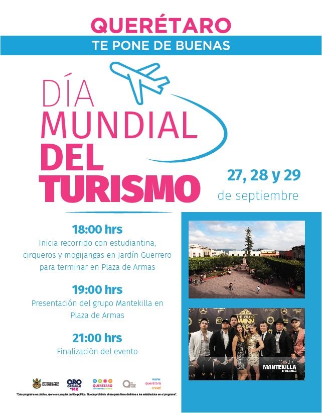 Querétaro celebrará el Día Mundial del Turismo 2019