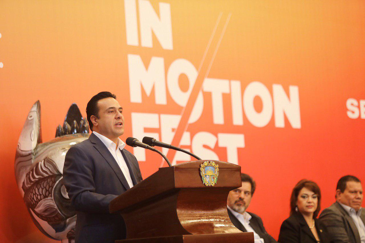 Luis Nava, inaugura el 2do. Encuentro Internacional de Animación e Innovación Digital “InMotion Fest”.