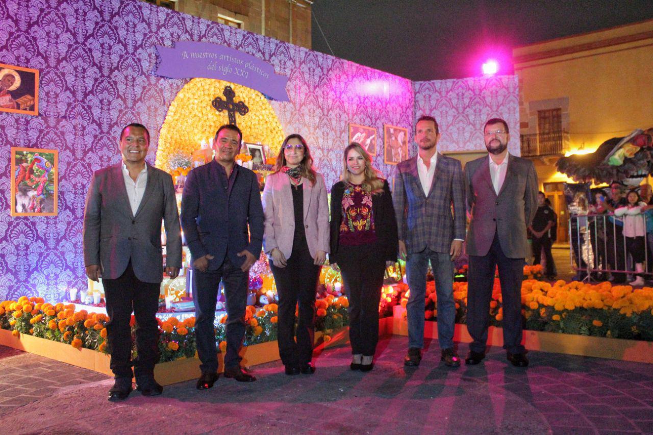 Inicia Festival de Día de Muertos en Querétaro Capital.