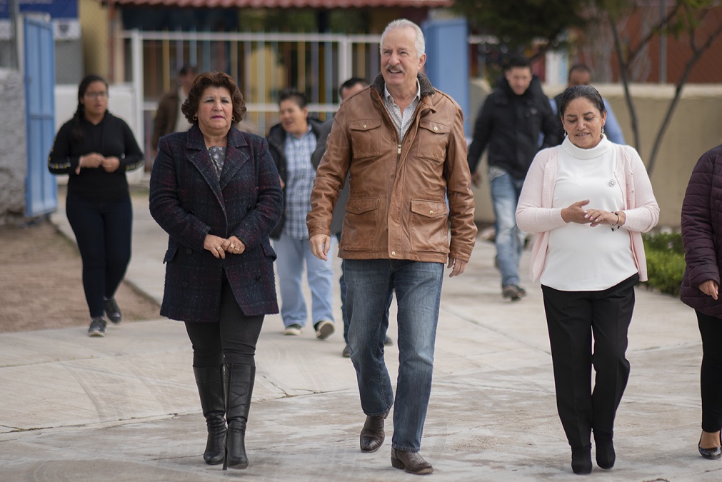 Enrique Vega Carriles entrega obras en Presa de Rayas.