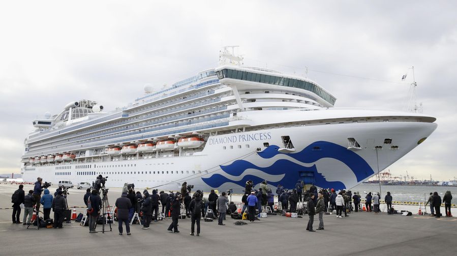 Mexicanos abordan crucero en Japón; los atrapa el coronavirus. Foto: Twitter.