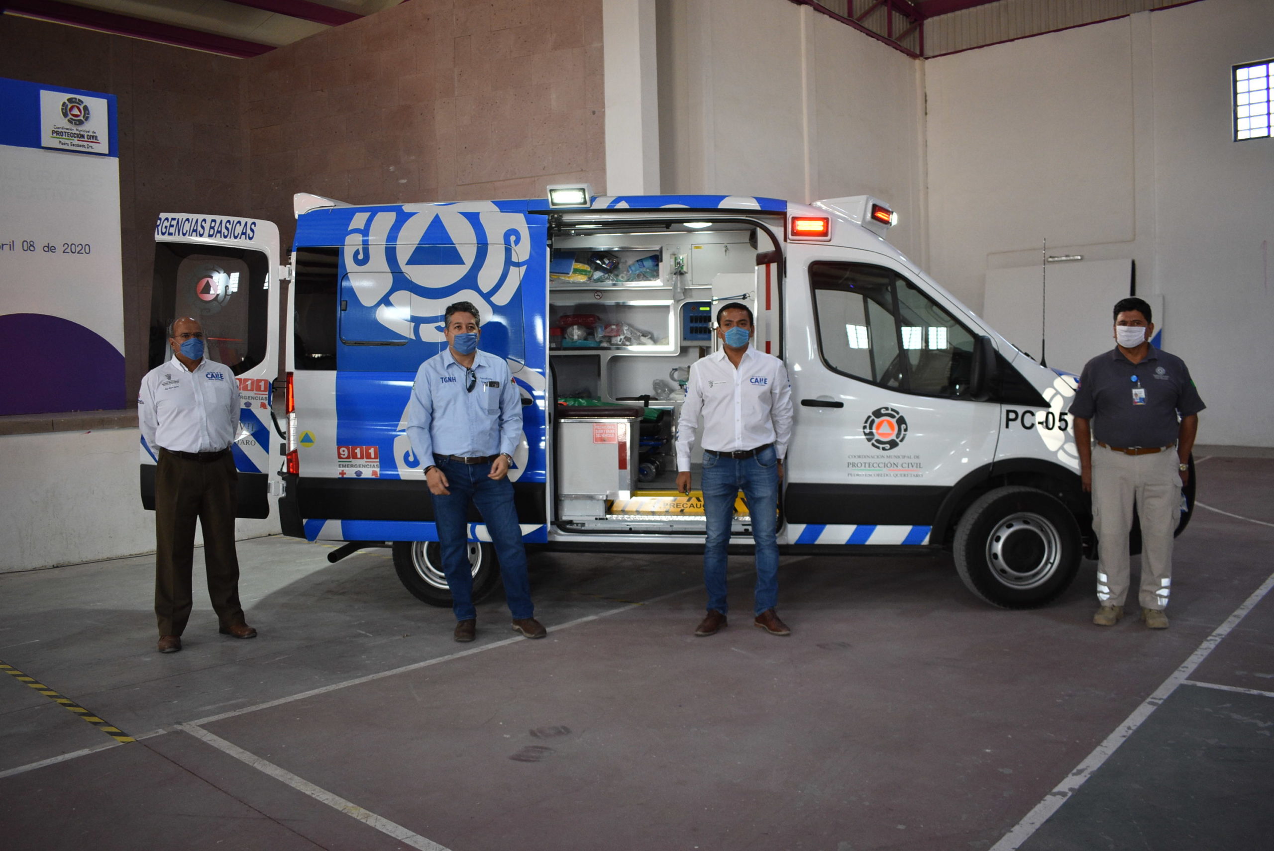 La empresa TC Energía dona ambulancia equipada al Municipio de Pedro Escobedo.