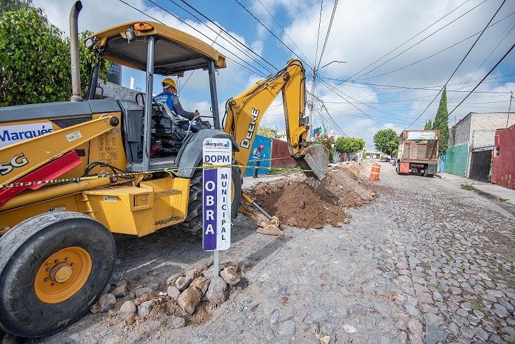 Arranca 2da etapa de urbanización de calles en San Isidro Miranda, El Marqués.