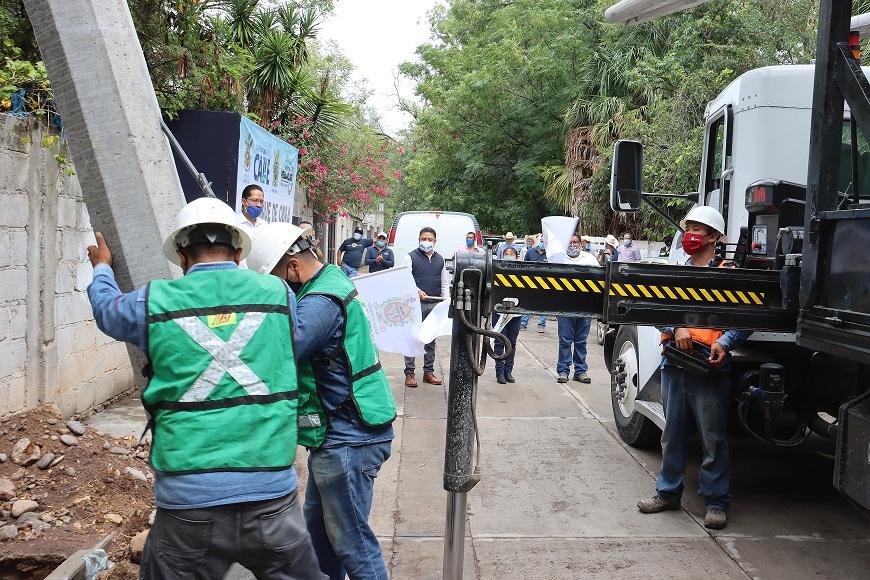 Arrancan dos obras de ampliación de red eléctrica en Peñamiller.