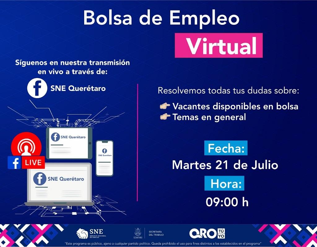 Realizarán reclutamiento y bolsas de empleo virtuales para San Juan del Río.