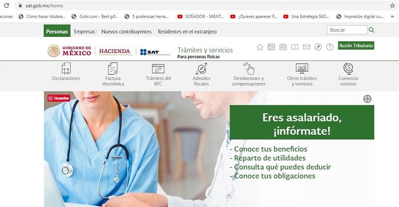 El sitio web del SAT sufre intento de hackeo.