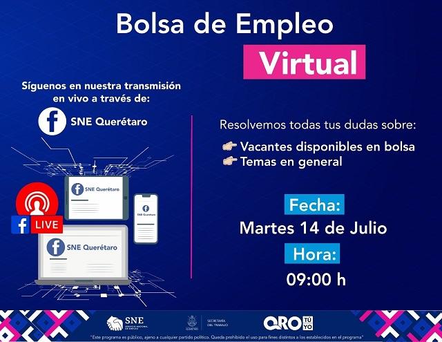 ¿Sin Chamba? Ofertarán 133 empleos para Querétaro y zona metropolitana en 11ª Bolsa de Empleo Virtual.