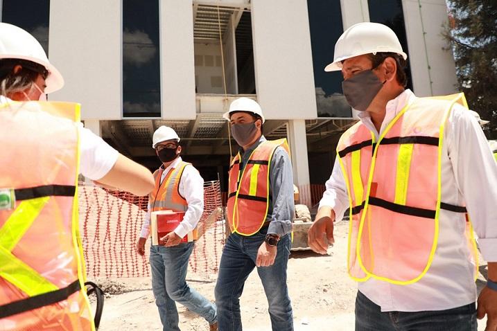 Supervisa Luis Nava obras del nuevo Centro de Comando Policial C4.