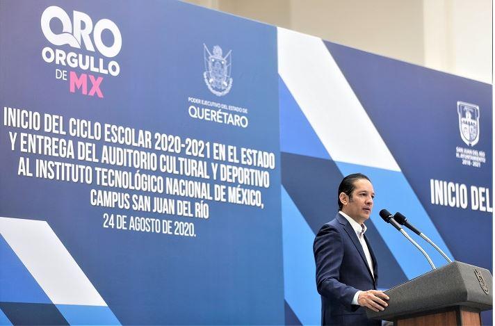 El Gobernador Pancho Domínguez encabeza arranque del ciclo escolar 2020-2021