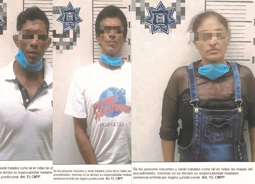 La Policía de El Marqués detiene a 3 sujetos por robo a comercio en El Colorado.