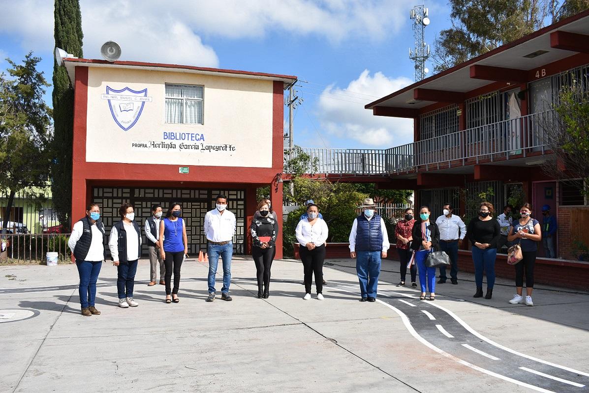 Supervisan 5 obras de infraestructura educativa en Pedro Escobedo