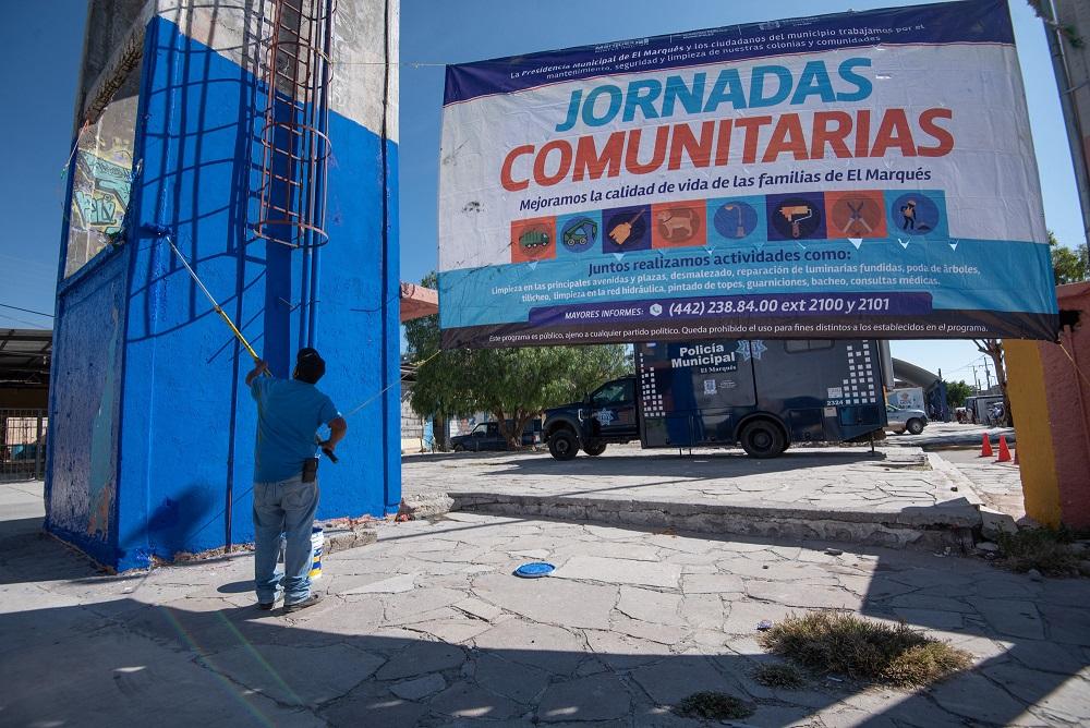 El Marqués rehabilita a San Rafael a través de Jornadas Comunitarias.