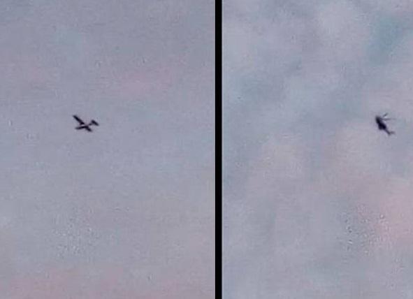 Se desploma avioneta en Amealco; era perseguida por helicópteros. Foto: Captura de video.