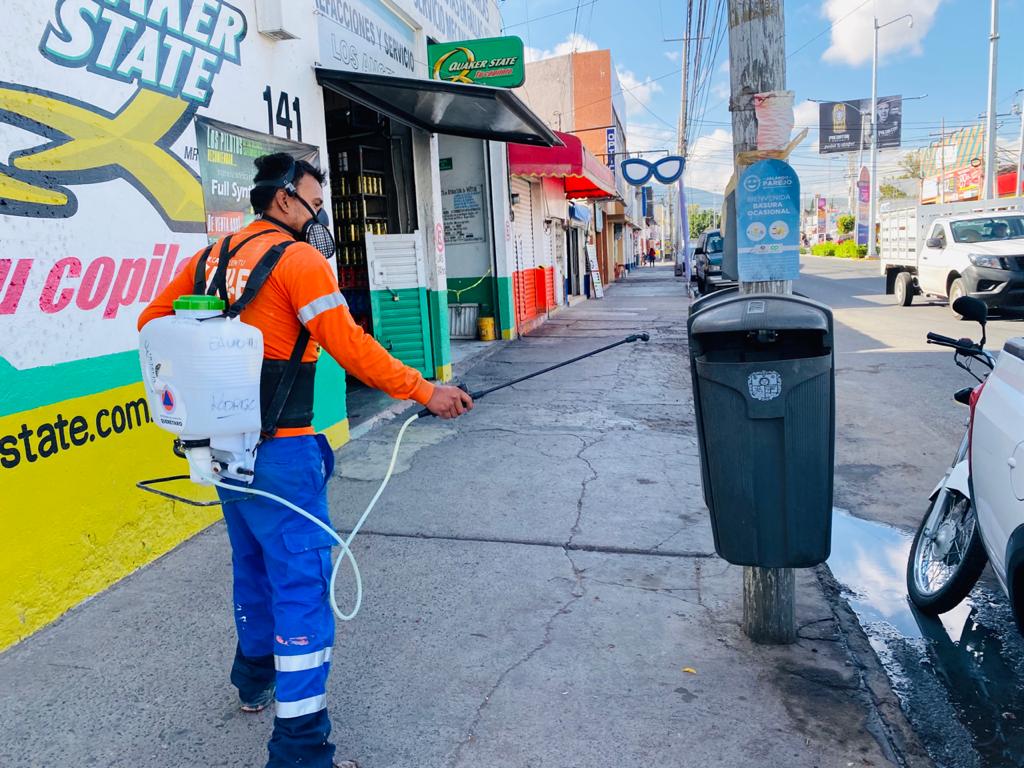 Alistan 9ª jornada de Limpieza para hacer frente a COVID-19 en Centro Histórico de Querétaro