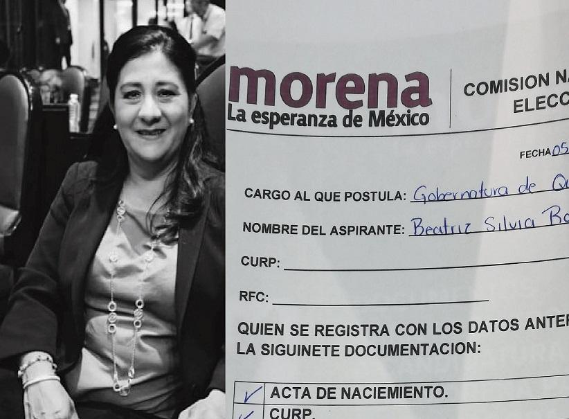 La Diputada de Morena Beatriz Robles se vuelve tendencia en Twitter por escribir "Queretero" en su registro a la Gubernatura.