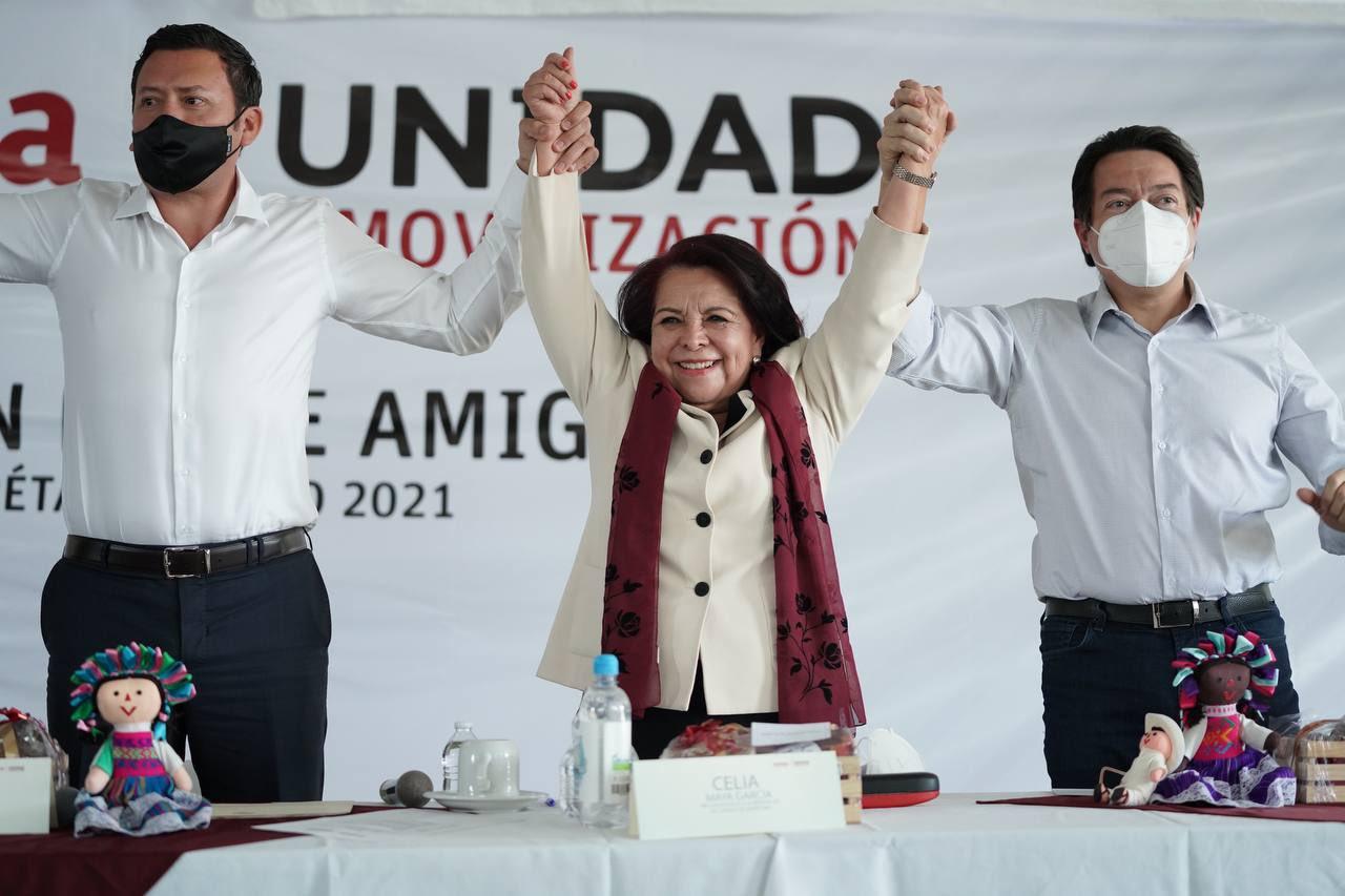 Mario Delgado ratifica a Celia Maya como precandidata a la Gubernatura de Querétaro