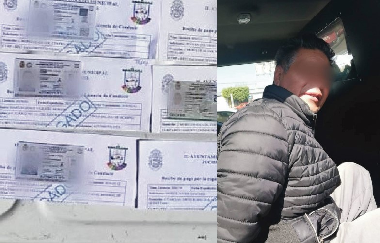 Cae sujeto con 22 licencias de conducir falsas en Querétaro