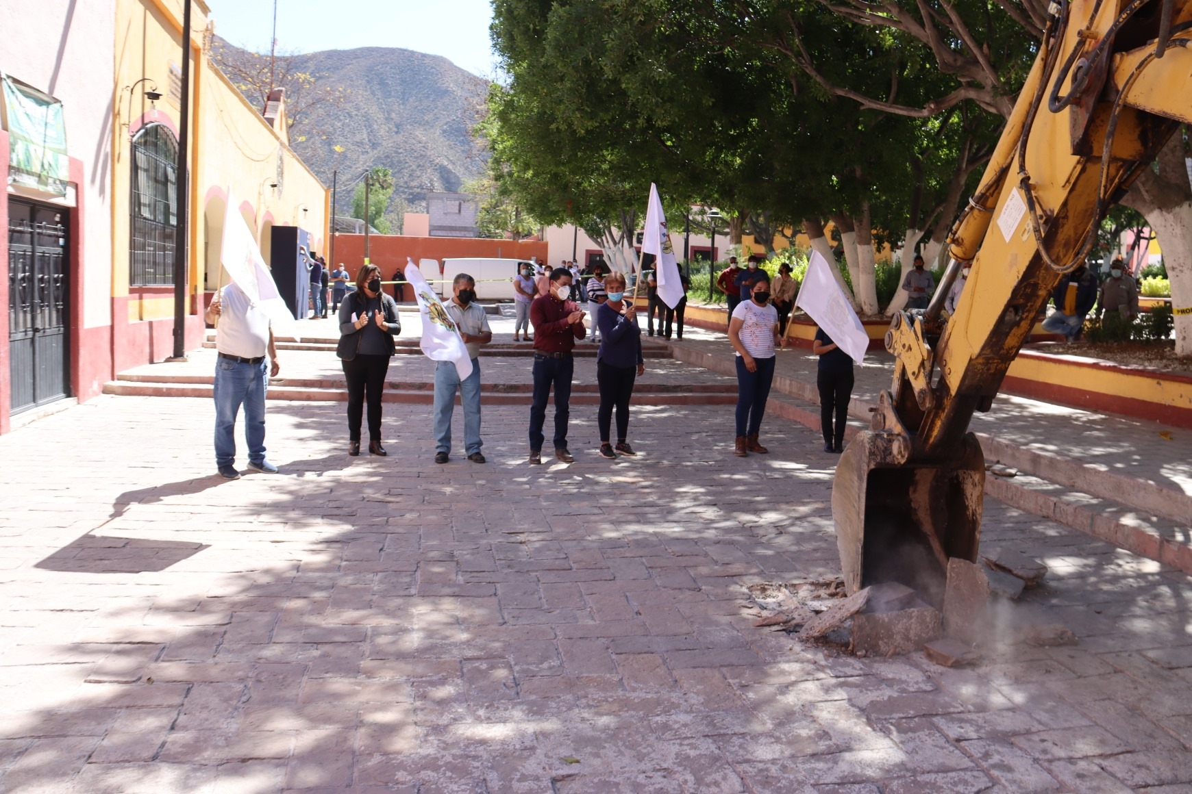 Inician obras en la Cabecera Municipal y La Higuera en Peñamiller.