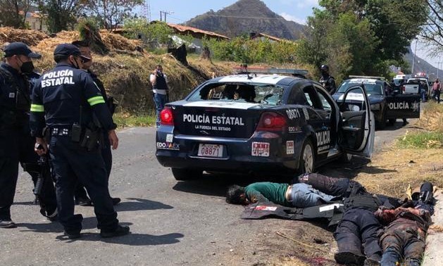 13 muertos en emboscada a fuerzas de seguridad en Coatepec Harinas, Estado de México.