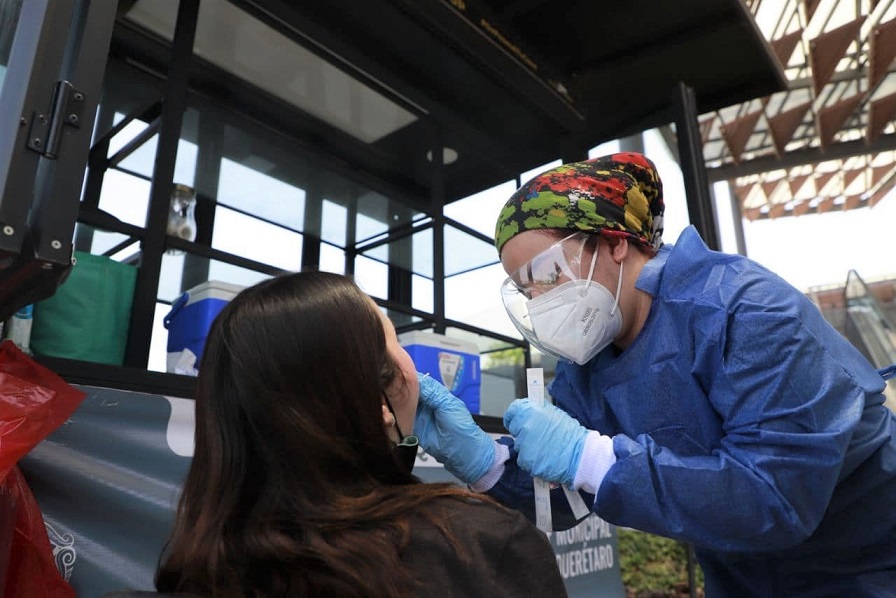 Continúa la aplicación de test para detectar COVID-19 en Querétaro Capital.