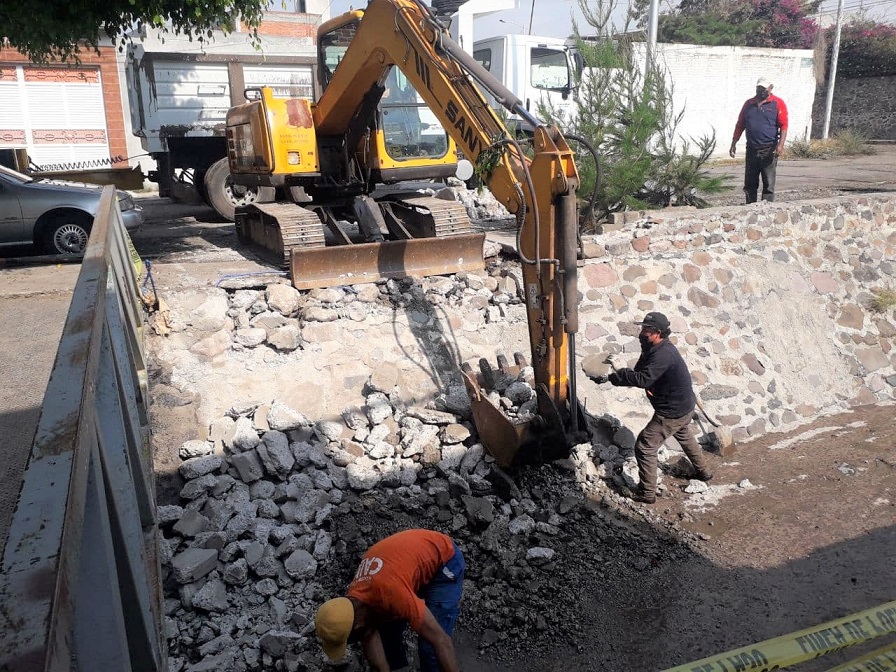 Atiende Municipio de Querétaro, afectaciones por las fuertes lluvias que afectaron la zona norte de la ciudad.