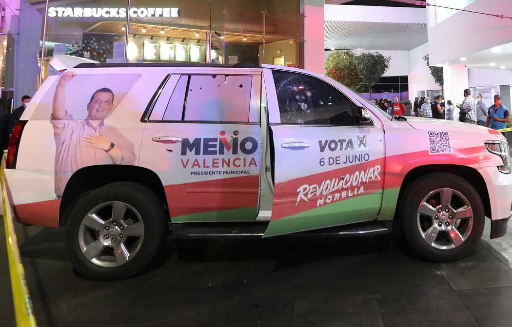 Equipo de campaña de Candidato del PRI en Morelia sufre ataque armado.