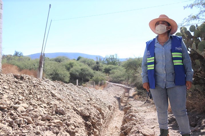 Lupita Alcántara rompe récord de inversión de obra pública en Tolimán