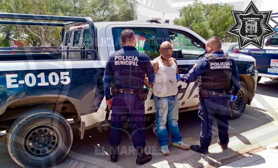 Policías de El Marqués detienen a sujeto con orden de aprehensión