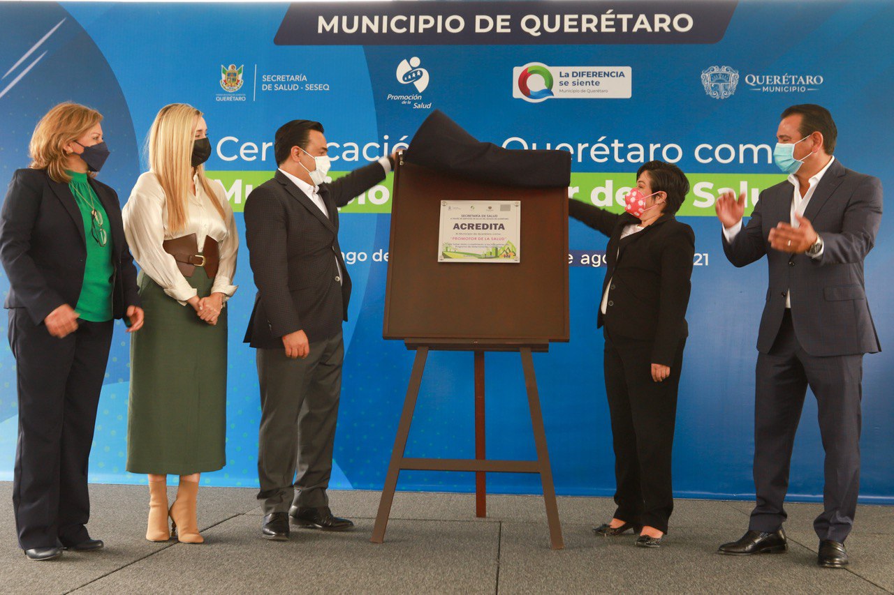 Certifican a Querétaro como Municipio Promotor de la #Salud.