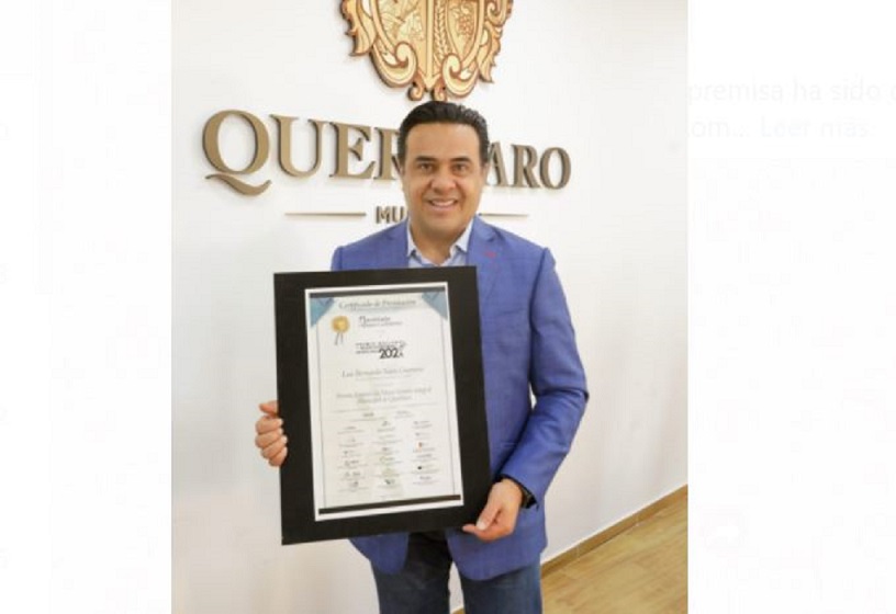 Municipio de Querétaro obtiene galardón a la Gestión Integral Municipal