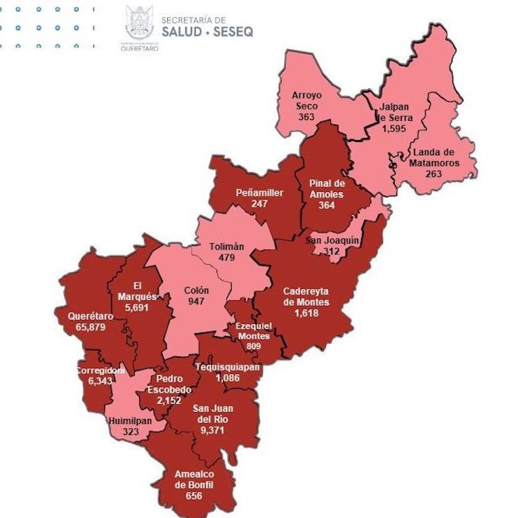 Querétaro acumula 100 mil 514 casos de COVID-19