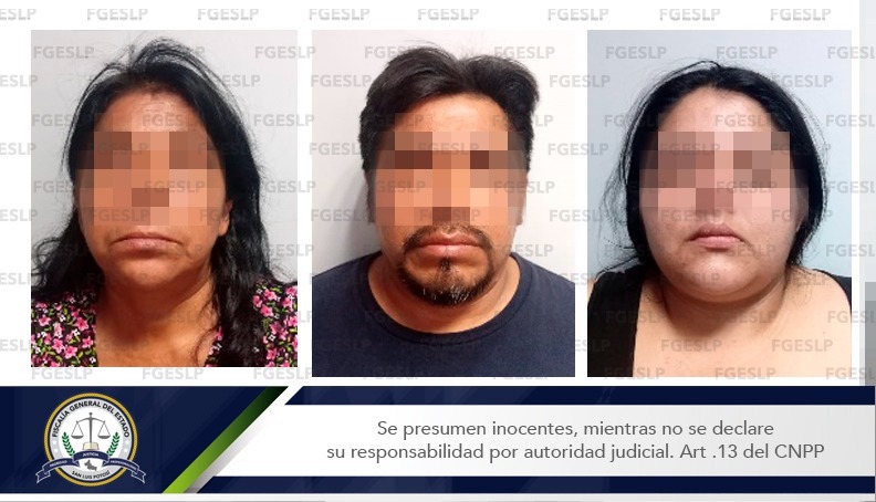 Sujetos acusados de robar 35 mil pesos a un cuentahabiente en Tamazunchale SLP.