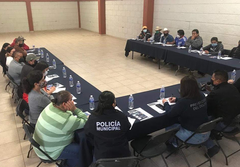 Autoridades Auxiliares de Pedro Escobedo participan en la mejora de la seguridad