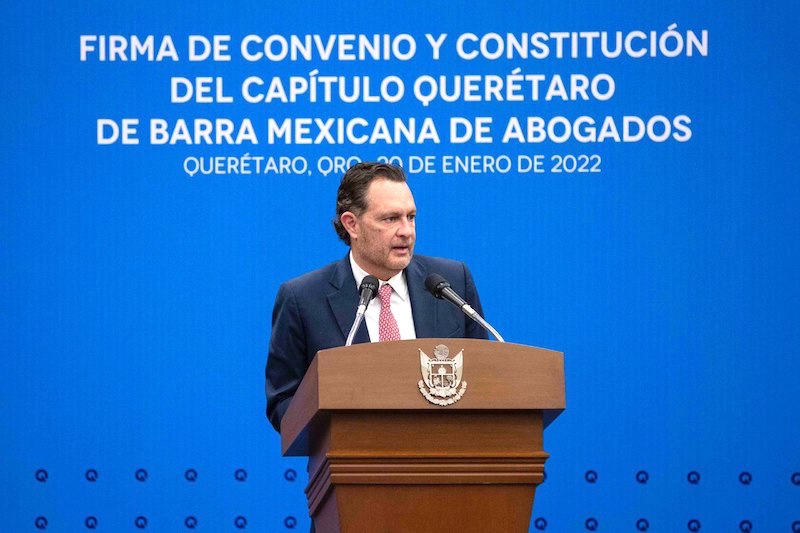 Encabeza Mauricio Kuri la constitución del Capítulo Querétaro de la Barra Mexicana de Abogados