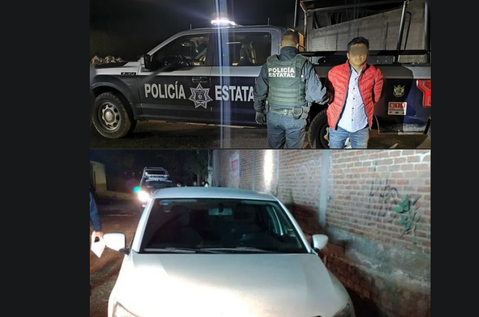 Se roba taxi de plataforma; fue asegurado por policías estatales en El Marqués