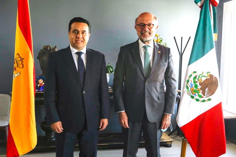 Embajador de España en México visita el Municipio de Querétaro.