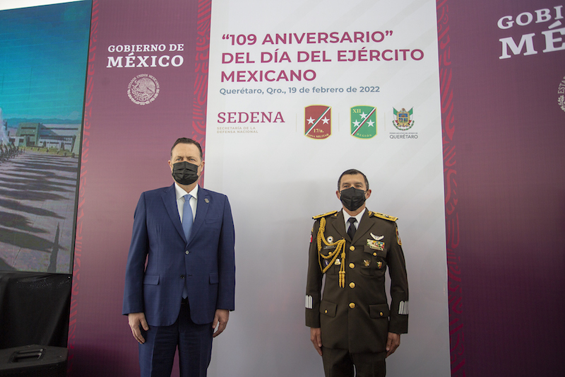 Reconoce Mauricio Kuri la labor del Ejército Mexicano.