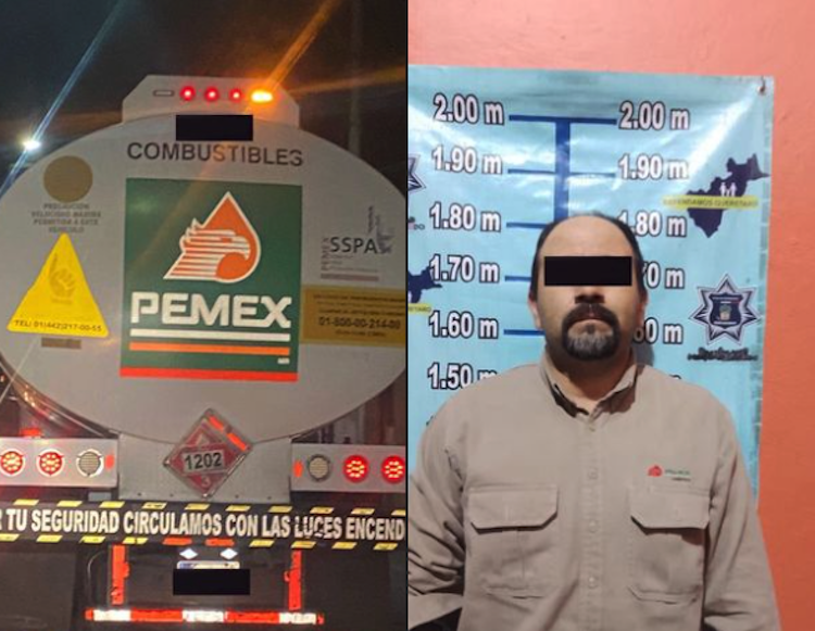 Arrestan a empleado de Pemex en Pedro Escobedo por conducción imprudente de pipa.