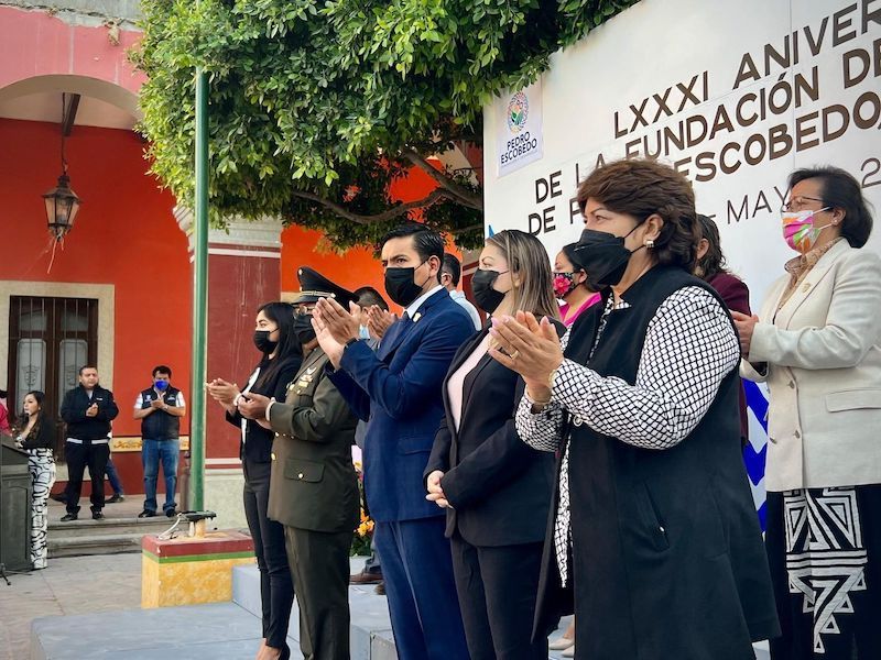 Amarildo Bárcenas preside celebración del 81 Aniversario de Pedro Escobedo.