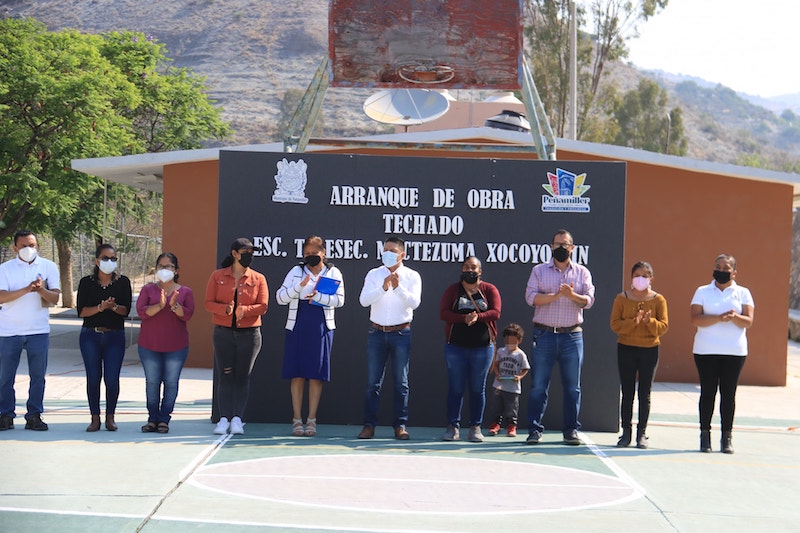 Inicia construcción de Techumbre en la Delegación de Agua Fría en Peñamiller.