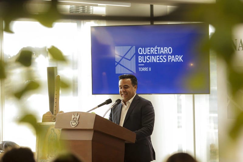 Querétaro Business Park Torre II, agrega valor a Querétaro Capital; asegura Luis Nava.