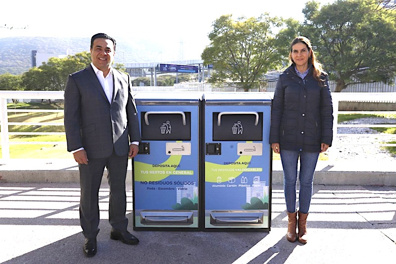 Anuncia Luis Nava instalación de 400 papeleras Solares Compactadoras en Querétaro Capital.