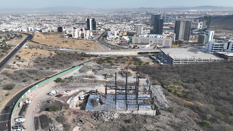 Inician trabajos de colado en nueva sede del Palacio de Justicia de Querétaro.