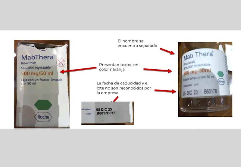 Alertan por comercialización ilegal y falsificación del medicamento Mabthera.