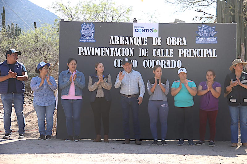 Inicia modernización de calle principal en Cerro Colorado, Peñamiller.